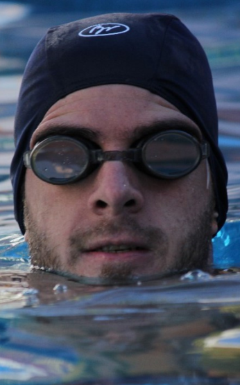 Buen Nado 500 — Black Fabric Swim Cap