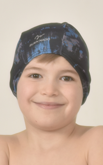 Buen Nado 510 — Assorted-Print Fabric Swim Cap