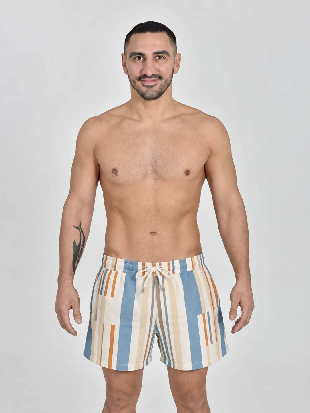 Buen Nado Men's Swim Shorts – Neve Tzedek Stripe