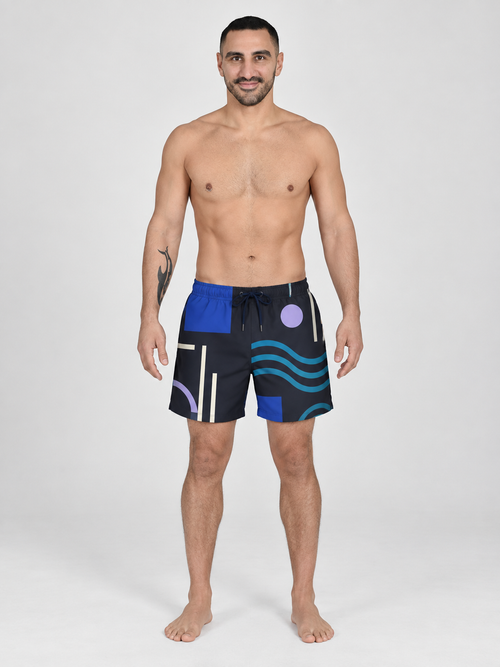 Buen Nado Men's Swim Shorts – Dizengoff After Dark front view